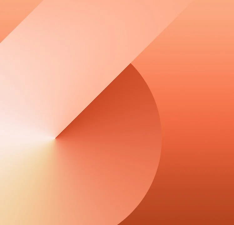 Galaxy Z Flip 6 Cover Screen wallpaper 6 with Orange color and Modern style at HD 748 × 720 pixels