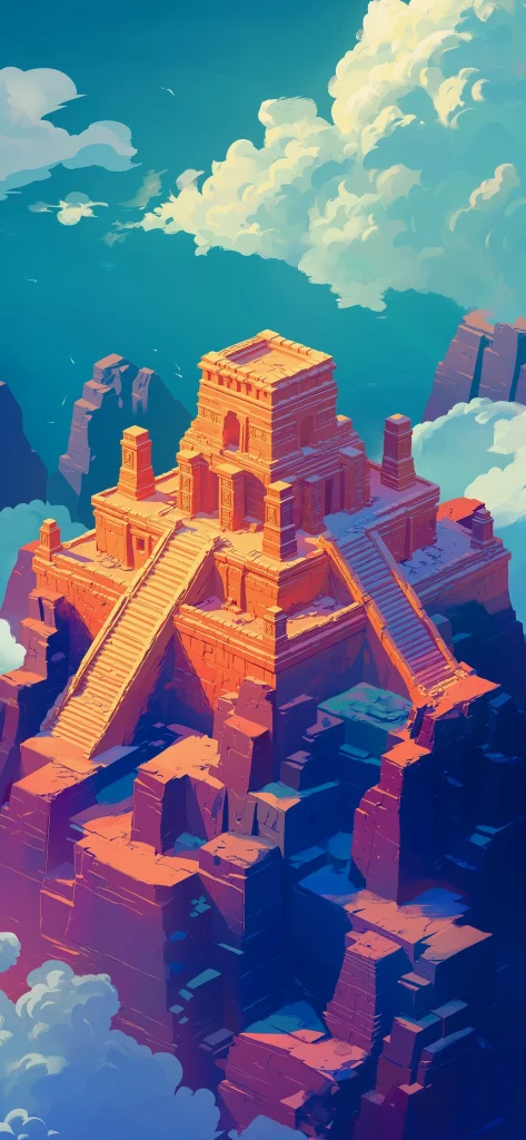 Impresionante fondo de pantalla inspirado en Monument Valley para iPhone