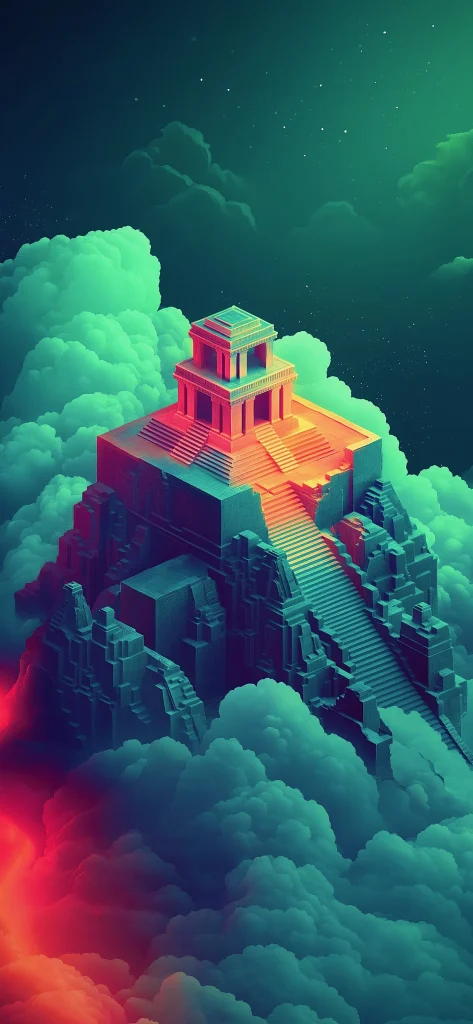 iPhone için Monument Valley ilhamlı muazzam duvar kağıdı