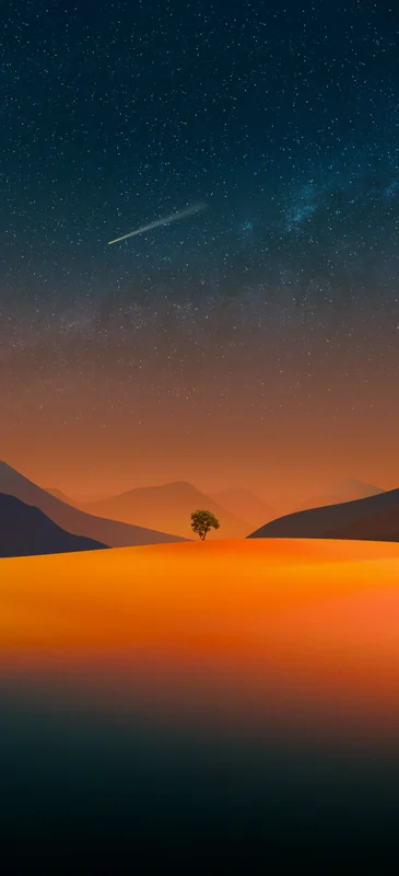 Rancho Twilight Tree Wallpaper for iPhone