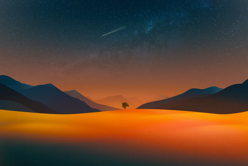 Rancho Twilight Tree Wallpaper for Mac