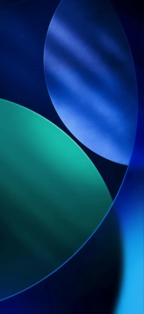 iOS 26 wallpaper 2 with Blue color and Dark, Minimalistic style at QHD 1476 × 3200 pixels